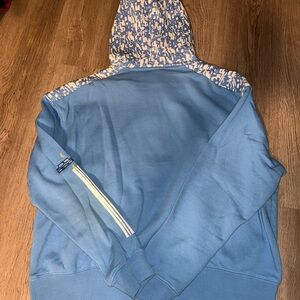 Nike Blue Patterned Hooded Sweater